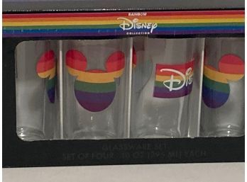 Set  Of 4 Disney Collection Drinking Glasses (NIB)