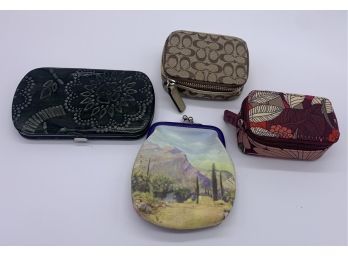 Coach, Very Bradley, Anne Taintor Change Purse, And Mini Zippered Boxes