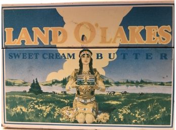Vintage Land O Lakes Recipe Box With Recipes