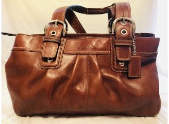 Brown Leather Coach Handbag Excellent
