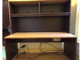 Large And Heavy Two Piece Desk -EUC