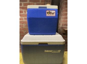 Two Clean Coleman Coolers Oscar And Polylight 40