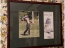 Signed Sergio Garcia Photo Third Round 2000 GTE Byron Nelson Classic Matted Framed Glass