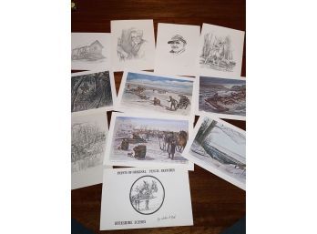 Berkshire Scenes By Wallace Noel Prints Of Original Pencil Sketches