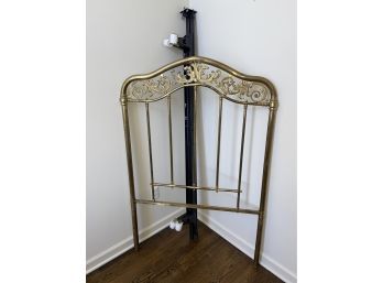 Brass Single Bed Headboard And Frame Lot 2