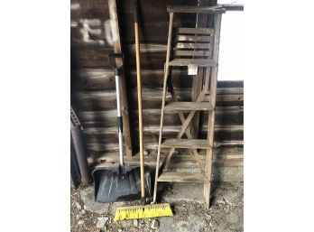 Shovel Broom Ladder