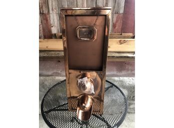 Solid Copper Coffee Beans Dispenser 10x14x28.5 First One