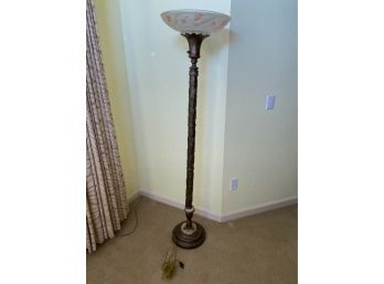 Brass And Marble Floor Lamp