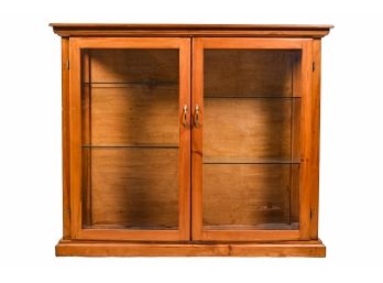 Maple Display Cabinet With Glass Front
