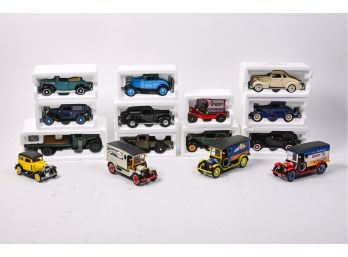 Collection Of Fifteen Toy Antique Model Cars & Trucks
