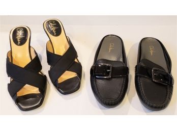 Cole Haan Black Loafers Size 6.5 And Cole Haan Black Slides Size 6