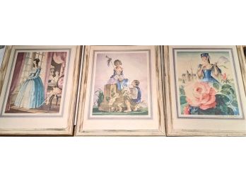 3 French Prints From Le Compagnie General Transatlantique ( French Line)