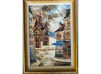 Vintage Signed Oil Painting - By Sanz ? No First Name, And No Date.