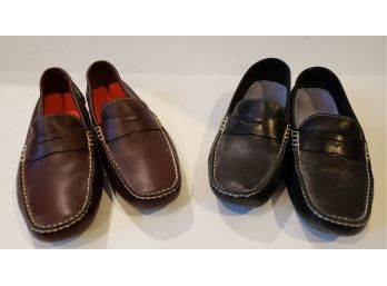Never Worn Black And Brown Cole Haan Loafers, Both Size 6.5