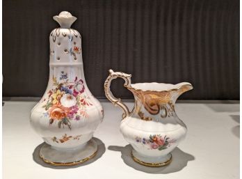 Hammersely Of England Bone China Salt Shaker And Creamer