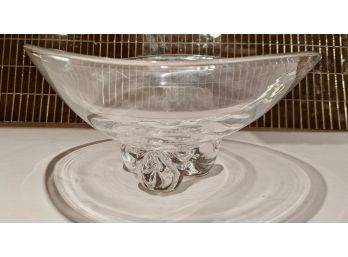 Not An Ordinary Crystal Bowl..but Extraordinary, Signed Steuben Glass Bowl