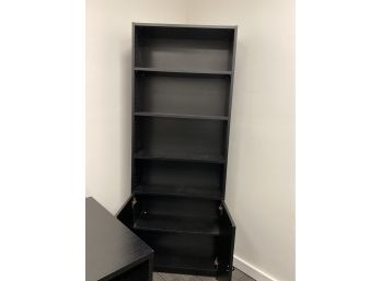 Black Bookcase With Double Doors