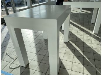 Showroom White Wood Display Table