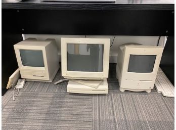 Three Old Generation  Apple  Macintosh Computers