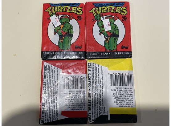 4 - 1990 Teenage Mutant Ninja Turtles Packs       6 Card Packs      Lot Is For 4 Packs