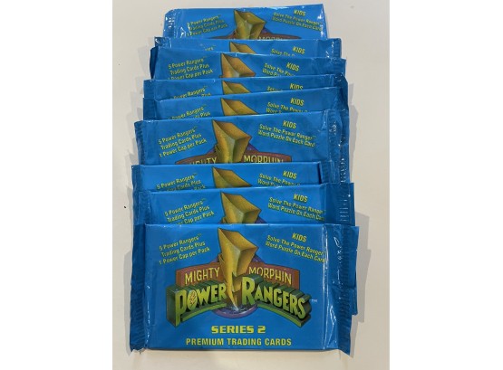 9 - 1994 Collect-a-card Mighty Morphin Power Rangers Series 2    5 Card Packs      Lot Is For 9 Packs