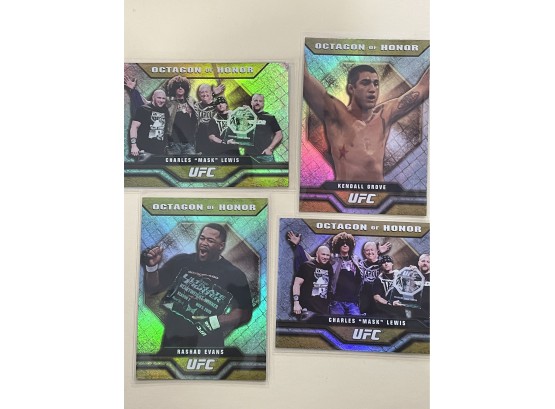 2010 Topps UFC Octagon Of Honor 4 Card Lot