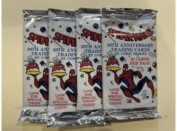 4 - 1992 Spider-Man Il 30th. Anniversary Trading Cards     10 Card Packs    Lot Is For 4 Packs