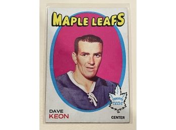 1971-72 Topps Maple Leafs Dave Keon Card #80