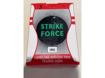1991 Little Sun Strike Force Premiere Edition Ladies Pro Bowlers Tour Trading Cards.    64 Hi-gloss Card Set