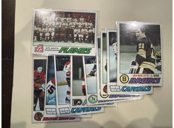 1977 Topps Hockey 10 Card Lot