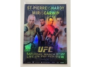 2009 Topps UFC 111 Fight Night George St-pierre Vs Dan Hardy Refractor Card #FPR-UFC111