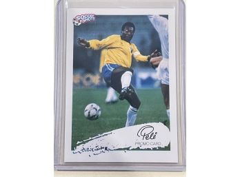 1991 Soccer Shots Pele Promo Card Edson Arantes Do Nascimento    RARE CARD