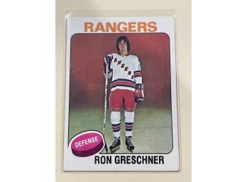 1975 Topps Ron Greschner Card #146