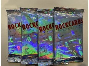 4 - 1991 Series One Rock Cards Sealed Packs  Excellent Rock Music Trading Cards   15 Card Pack  Lot Of 4