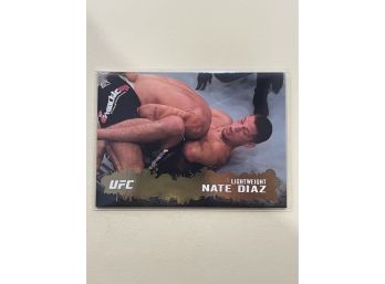 2009 Topps UFC Thick Card Stock Gold Parallel Nate Diaz Card #3