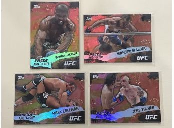 2010 Topps UFC Pride And Glory 4 Card Lot