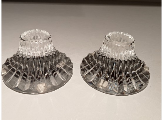 Baccarat Crystal Candle Holders