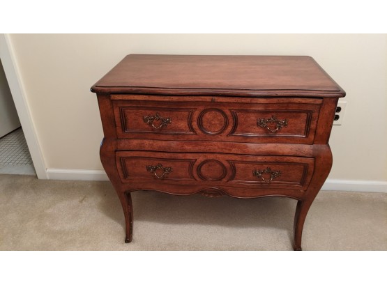 Vintage Solid Cherry, Two Drawer Chest/Dresser With Pull Out Writing Desk