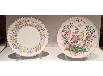 Royal Worcester Plate 'Fabulous Birds' And 'easter Morn' Plate By Royal Doulton