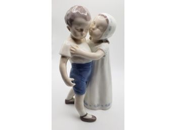 Girl Kissing Boy Figure By Bing & Grondahl Made In Denmark