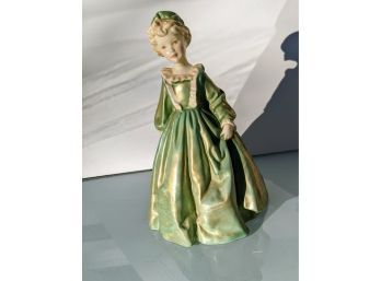 Figurine Titled 'Grandmother's Dress' By Royal Worcester Modeled By F.G Doughty Between 1935-1950