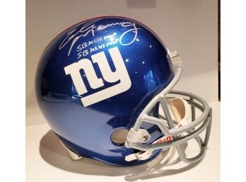 Eli Manning Signed Ridell NY Giants Football Helmet