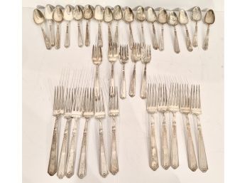 Sterling Silverware Lot Of Vintage: Forks & Spoons 45.8 Ounces