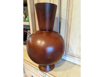 Extra Large Wood Vase - Very Rich Color - From Crate & Barrel
