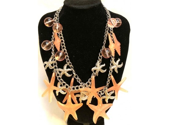 Dual-strand Nautical Starfish Necklace