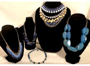 Hues Of Blues - Six-piece Necklace Collection