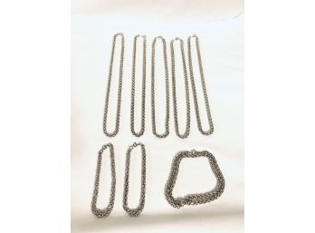 Retail Liquidation - Silver-tone Necklaces And Bracelets