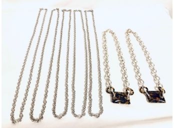 Retail Liquidation - Silver-tone Necklaces With Pendants