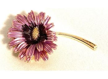 Beautiful Purple-ish/pink Flower Brooch