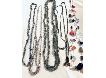 Collection Of Eight Ladies Necklaces